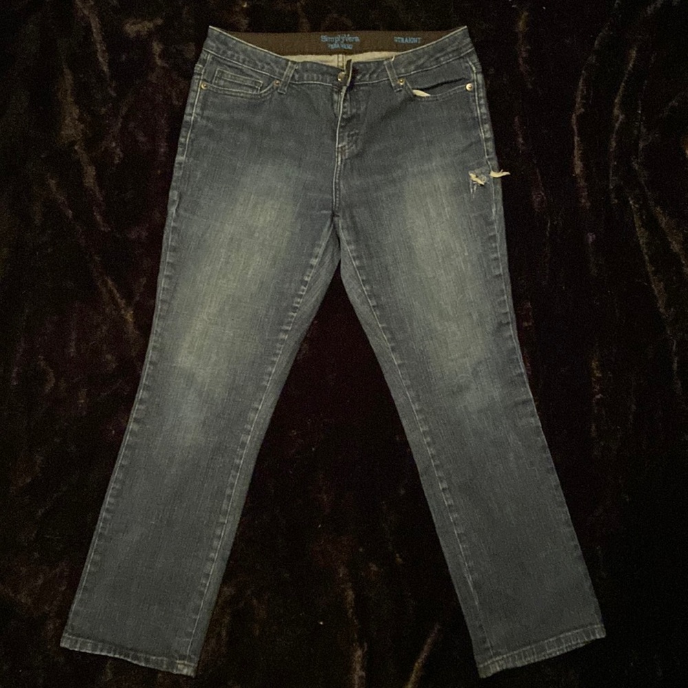 Simply Vera Vera Wang Straight Leg Jean